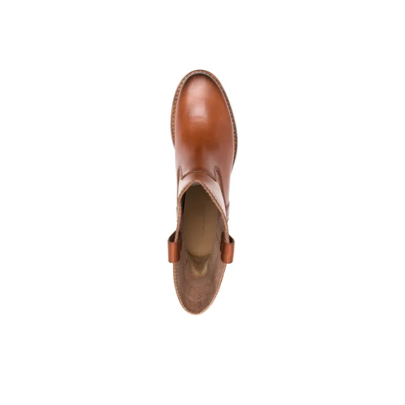ISABEL MARANT Susee Leather Ankle Boots-3