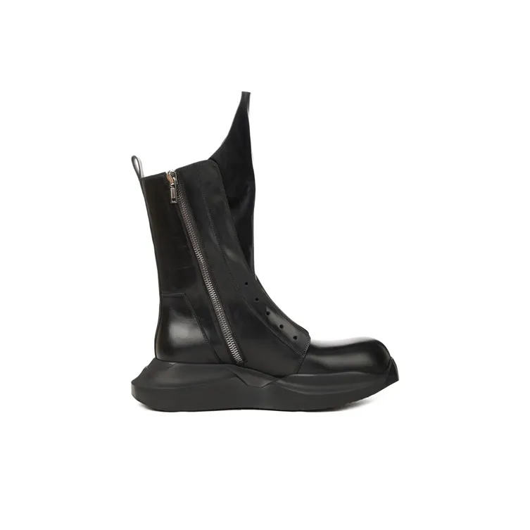 RICK OWENS/RO Strobe Geth Army Fashion Ankle Boots Men's Black-1