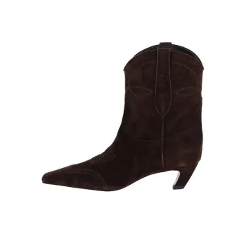 KHAITE Dallas Ankle Boots Women's Brown