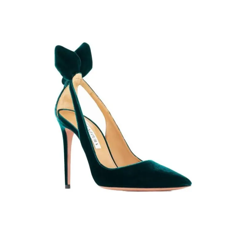 AQUAZZURA Slim Heel High Heels Women's Green-2