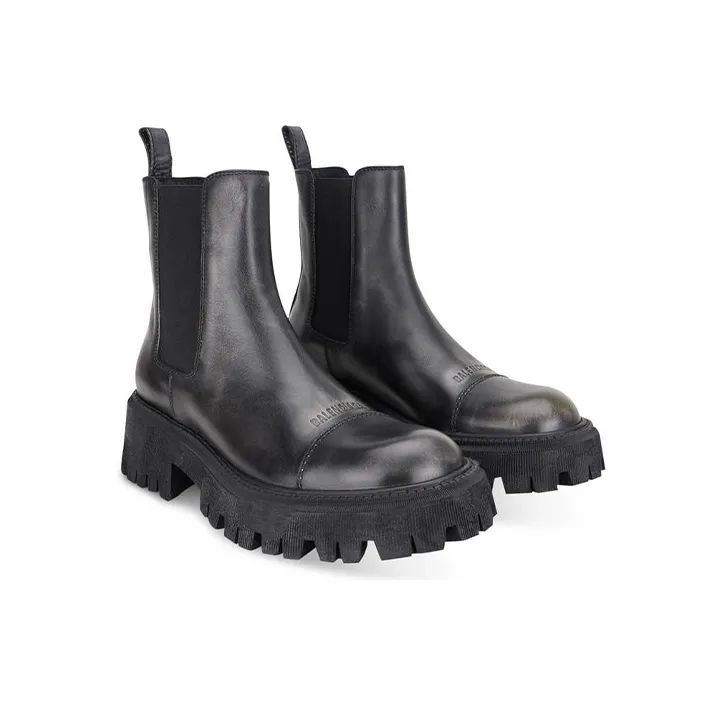 Balenciaga Tractor Chelsea Boots 'Black'-2
