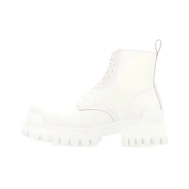 Balenciaga Strike Lace Up Boot 'White'-0