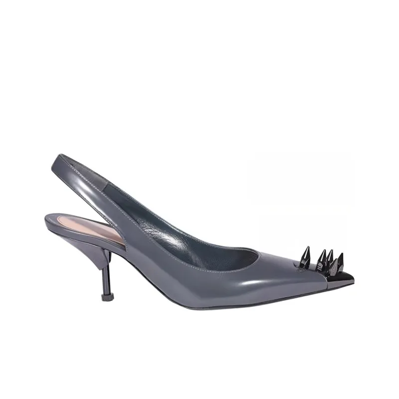 Alexander McQueen Punk High Heels Women's Gray-1
