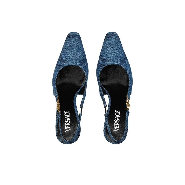 VERSACE Medusa '95 85mm Barocco-jacquard Pumps-3