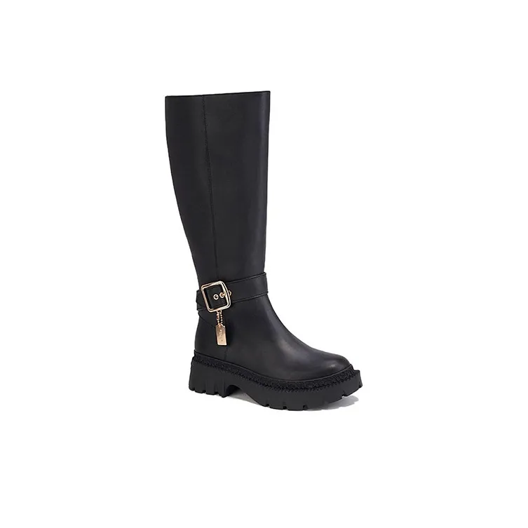 COACH James Knee-high Boots Women's Black-1