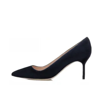 MANOLO BLAHNIK Slim Heel High Heels 7cm Women's Dark Blue