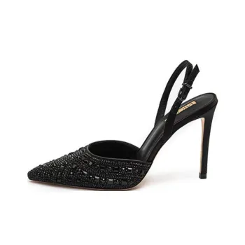 NICOLI Yael Slim Heel High Heels 10cm Women's Black