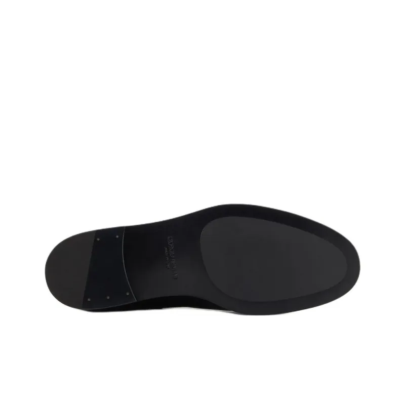 GIORGIO ARMANI Antique effect Short Chelsea Boots Men's Black-5