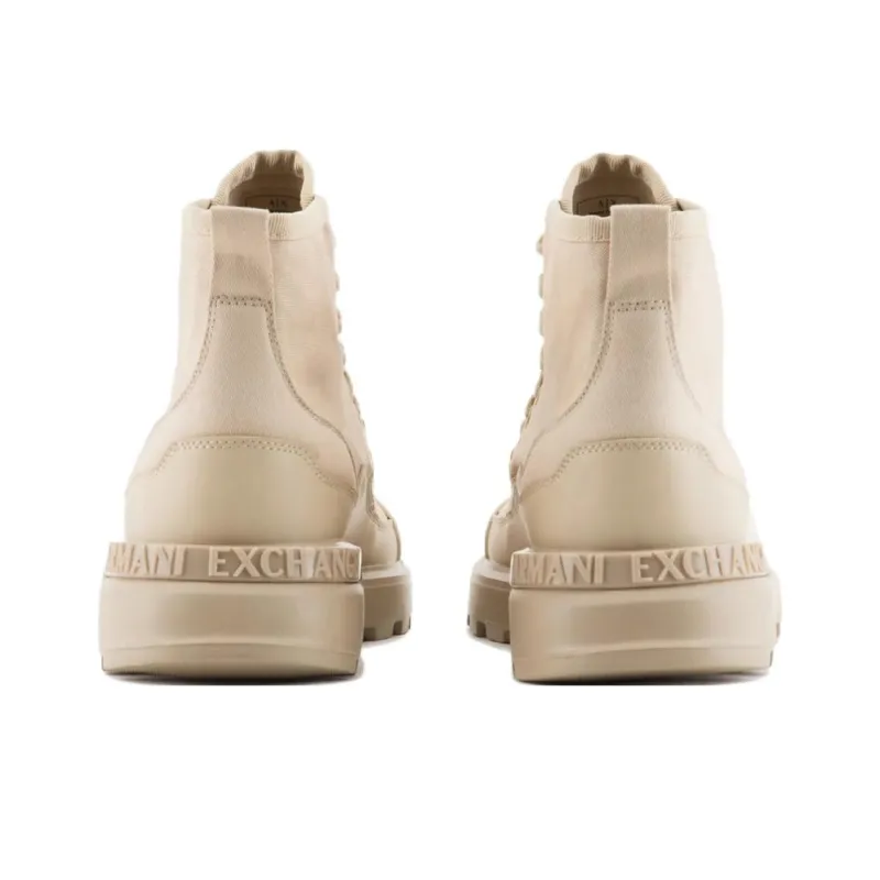 ARMANI EXCHANGE Ankle Boots Men's Ecru-2