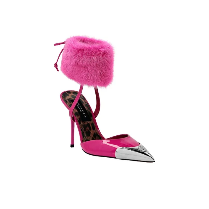 PHILIPP PLEIN Slim Heel High Heels 10.5cm Women's Pink-2