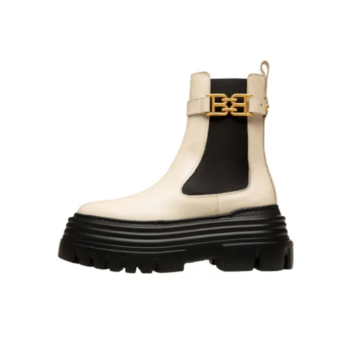 BALLY Short Chelsea Boots Women's Bone White