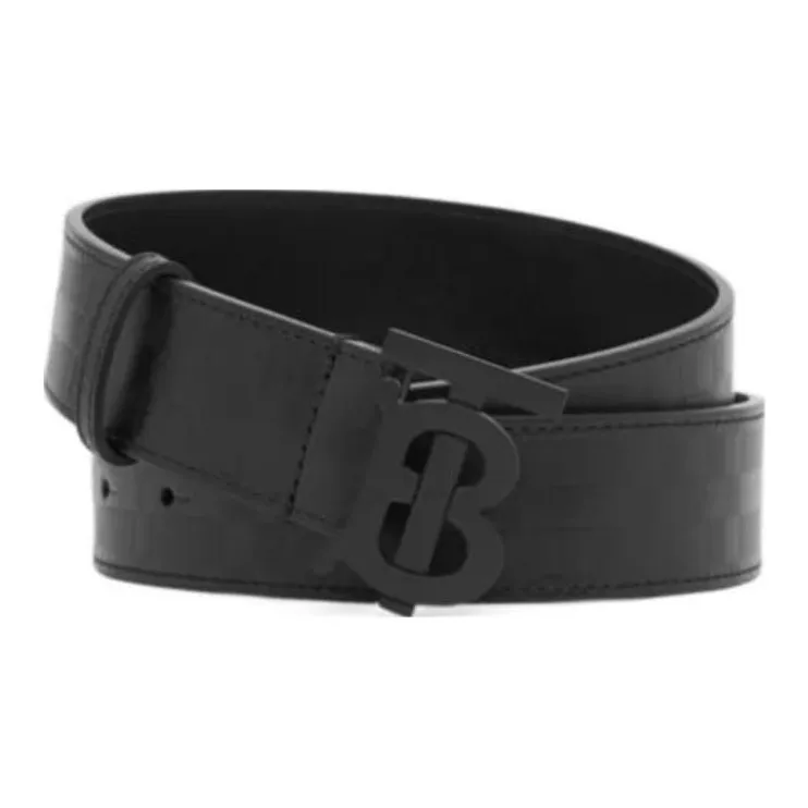 Burberry Leather Leather Belts Men's  -3