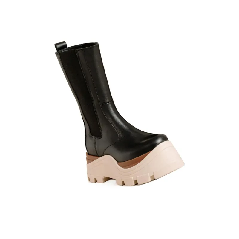 ALOHAS Crew Chelsea Boots Women's Black-2