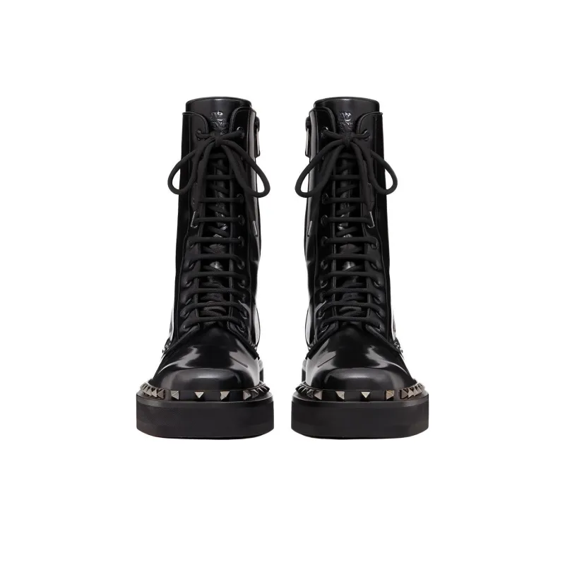 Valentino Garavani M-Way Rockstud 50mm Leather Booots-3
