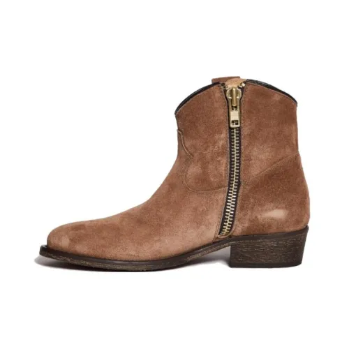 Via Roma 15 Panelled Suede Ankle Boots