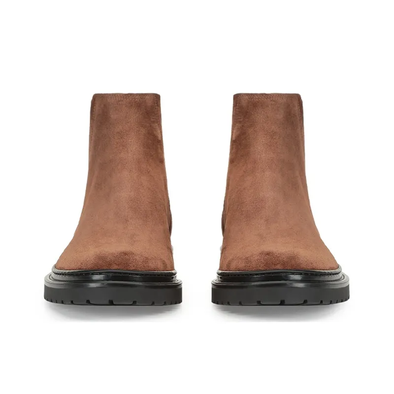 SERGIO ROSSI Ankle-Length Chelsea Boots Men's Brown-2