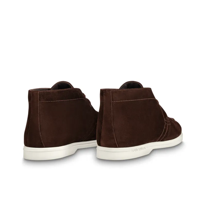 LOUIS VUITTON Estate Ankle Boots Men's Brown-2