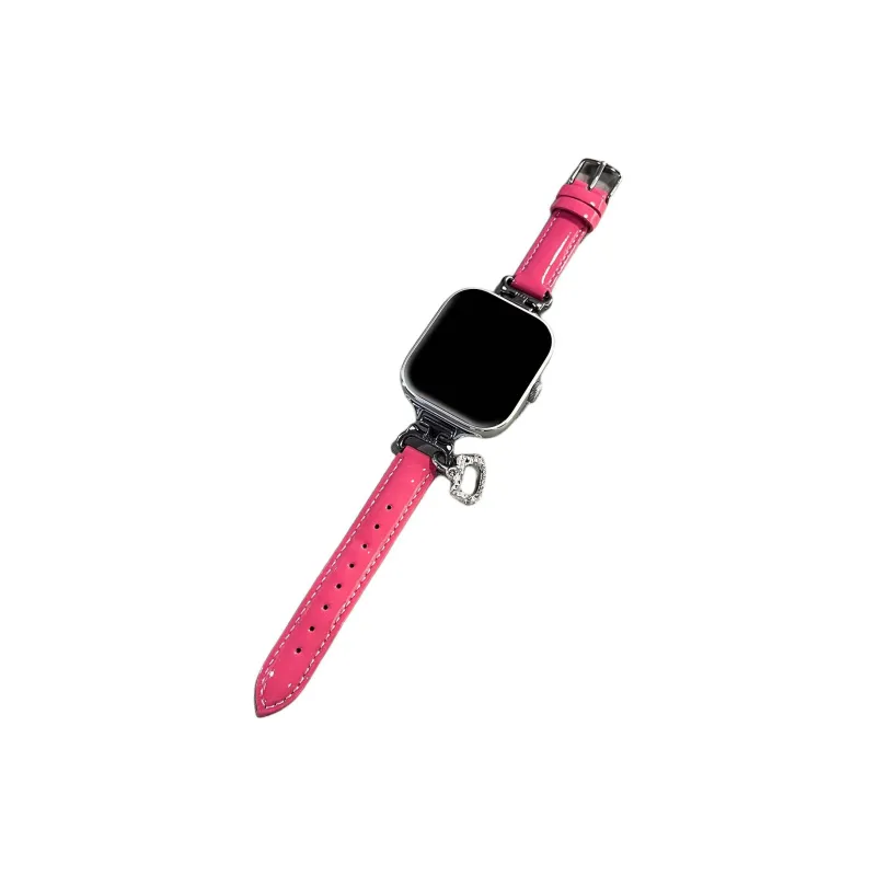 Fly Red Beige Compatibility Watch Band Leather, Metal-8