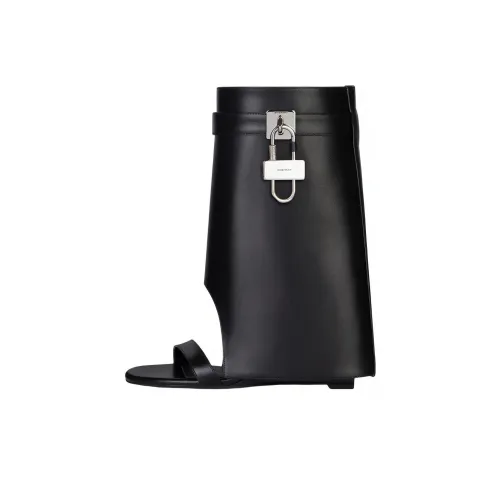 Givenchy Shark Lock Ankle Boots 8cm Women's Black