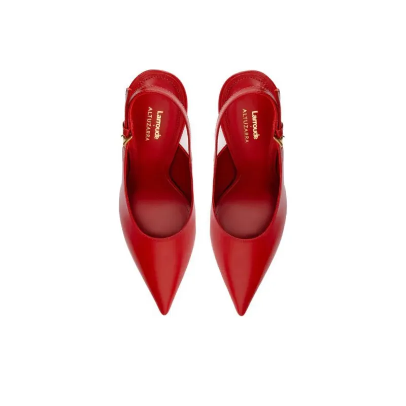 ALTUZARRA x Larroude Slim Heel High Heels 10.5cm Women's Blood Red-3
