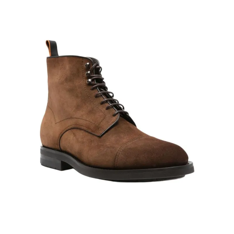Santoni Almond Toe Low Top Boots-2