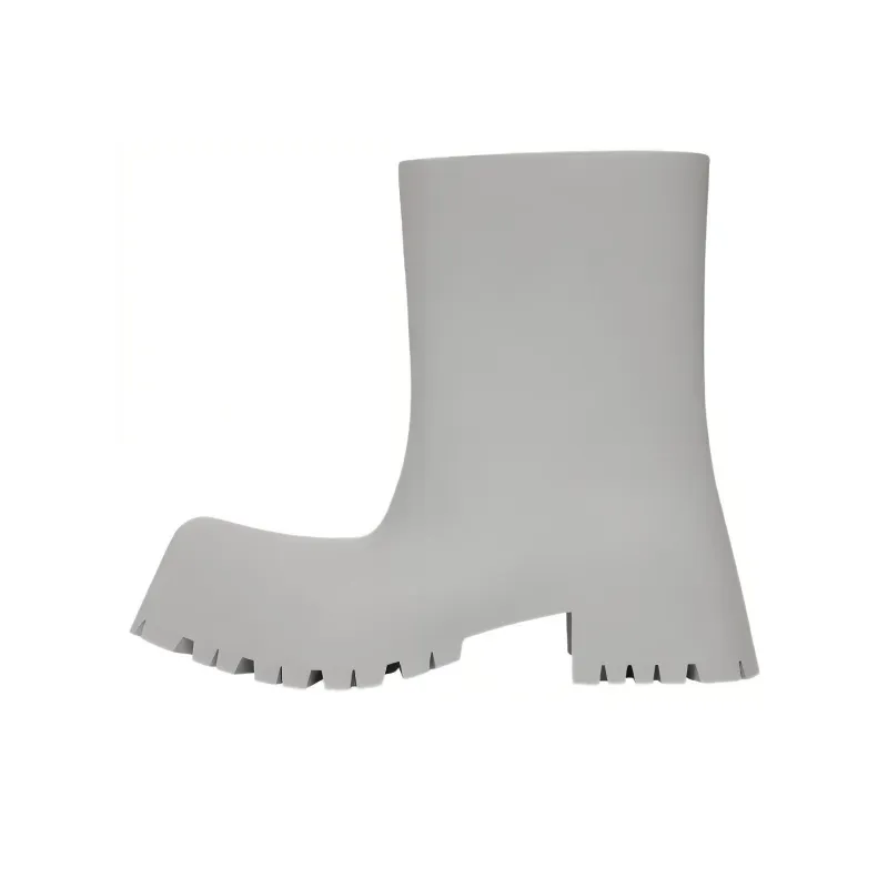 Balenciaga Trooper Rubber Boot Grey-0