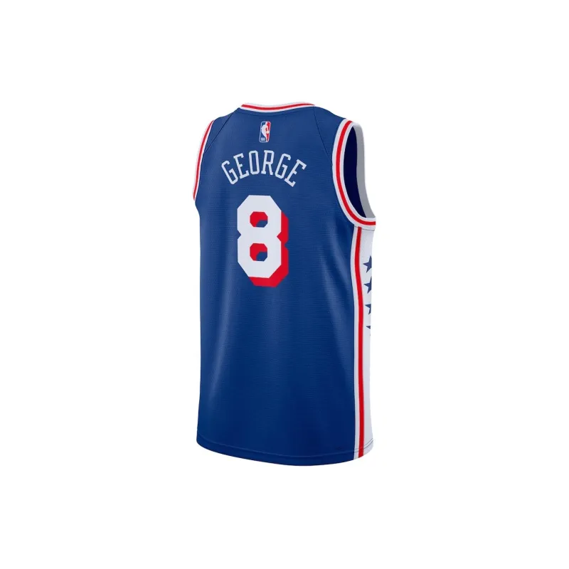 Nike x NBA Philadelphia 76ers Dri Fit Basketball Jerseys Unisex Royal Blue-1