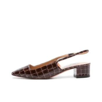 AQUAZZURA Ginza Chunky Heel High Heels 4.5cm Women's Brown