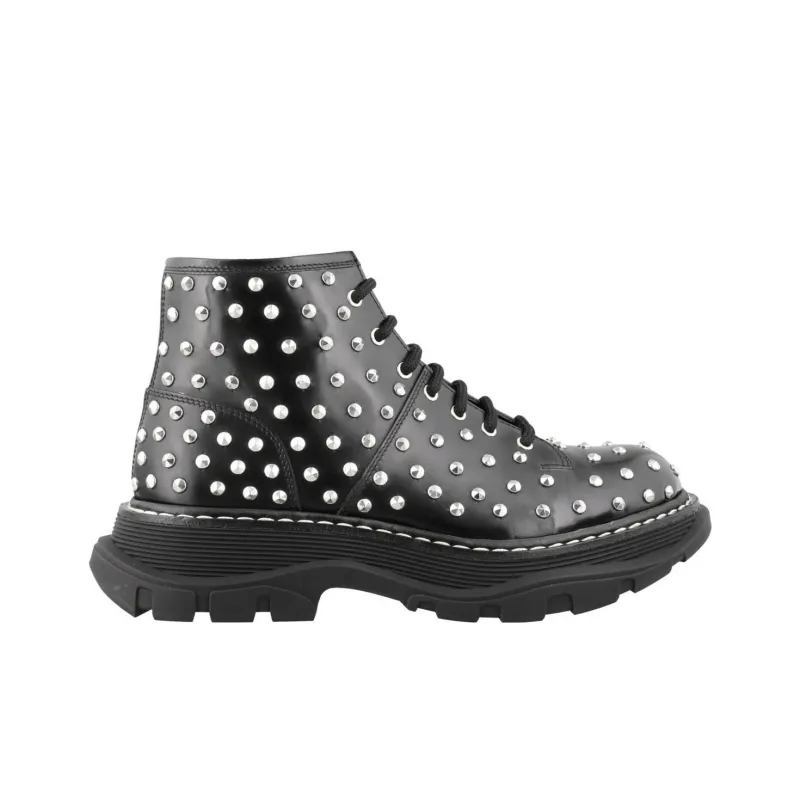 Alexander McQueen Ankle Boots 'Black Studd' Women's-1