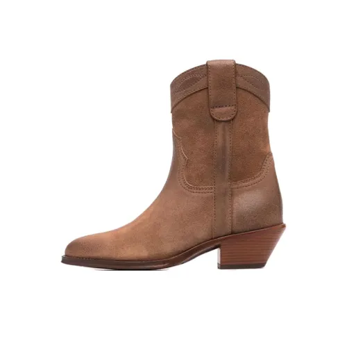 SAINT LAURENT Ankle Boots Women's Brown