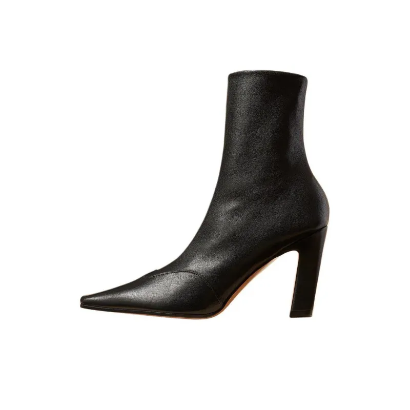 KHAITE Ankle Boots 8.5cm Women's Black-0