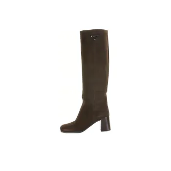 PRADA Knee high Boots Women's Brown Green