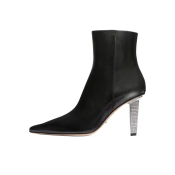 MICHAEL KORS Halle Ankle Boots 8.9cm Women's Black