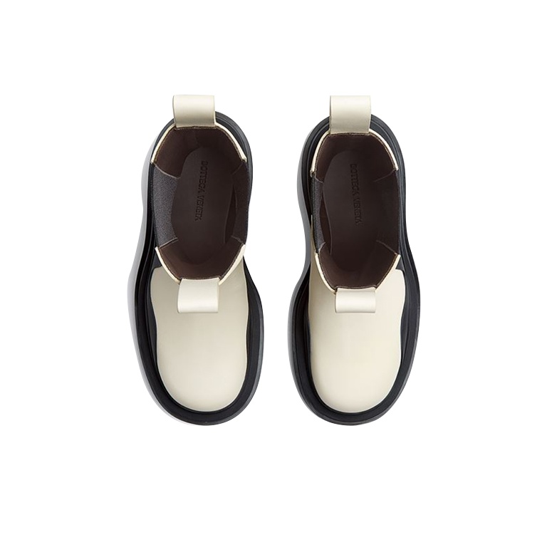 BOTTEGA VENETA ブーツ アイボリー 4103924A0081 Women's Luxury Leather Designer Boots | Bottega Veneta® US