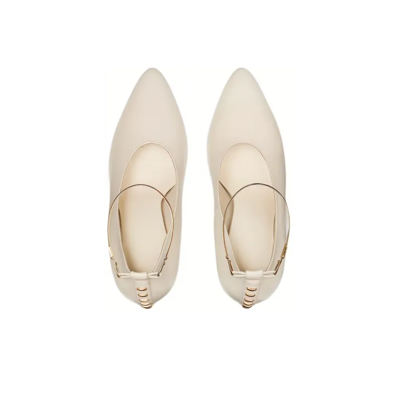 FENDI Filo 95mm Leather Pumps-3