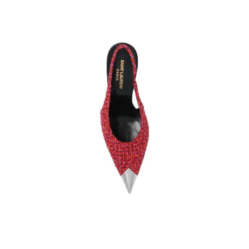 SAINT LAURENT High Heels 9cm Women's Red-3