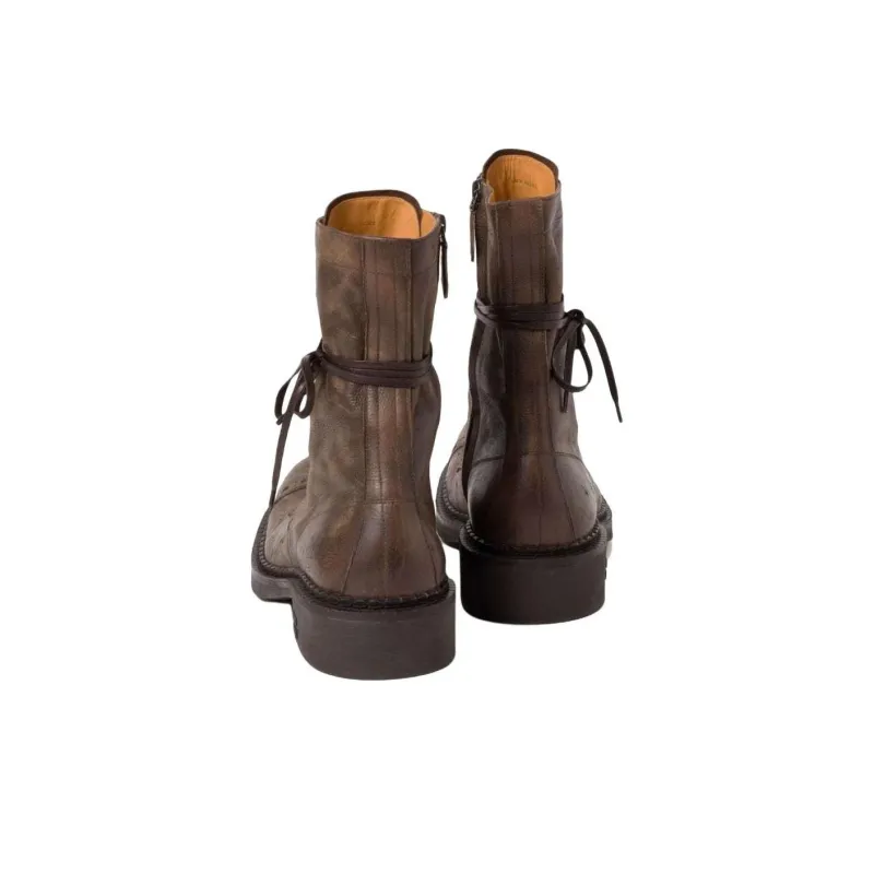 MIU MIU FW24 New Year Collection Ankle Boots 3.5cm Women's Brown-4