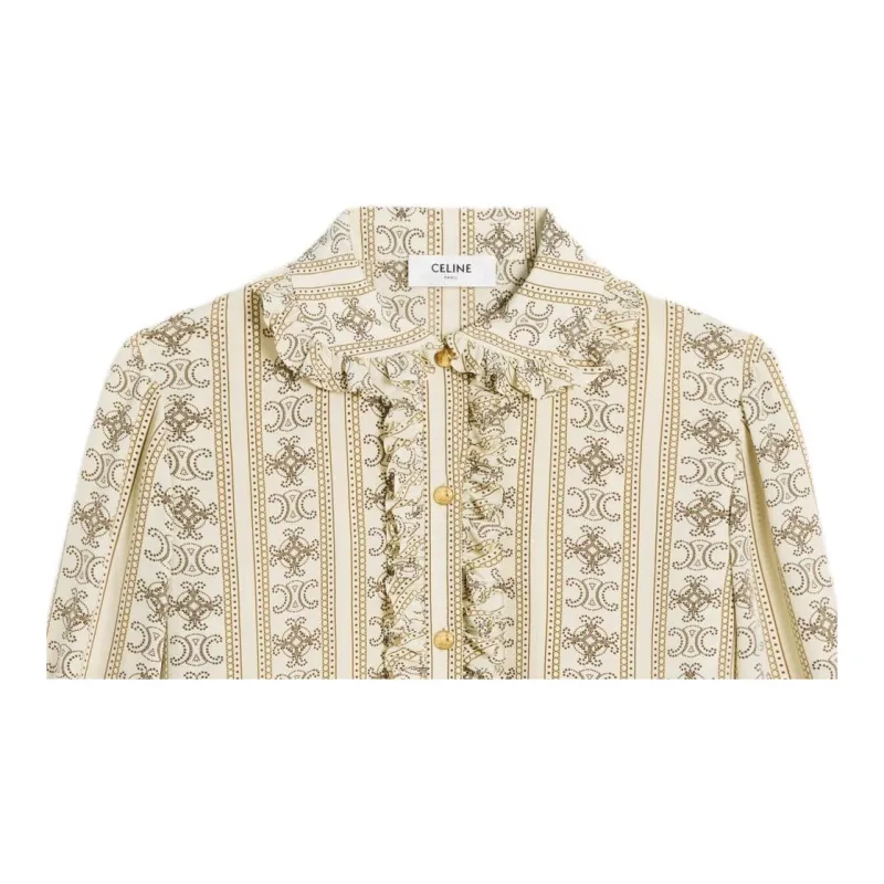 CELINE Shirts Women's Khaki-5
