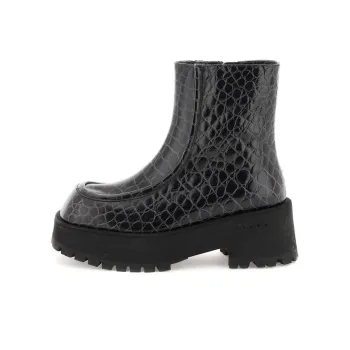 MARNI Chelsea Side-Zip Platform Boots Women's