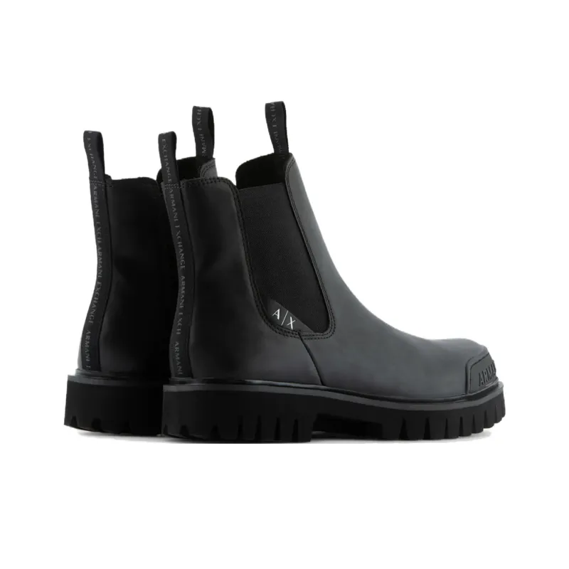 ARMANI EXCHANGE Calf-leather Ankle Boots-3
