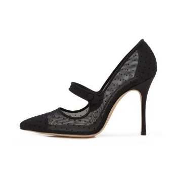 MANOLO BLAHNIK Slim Heel High Heels 10.5cm Women's Black