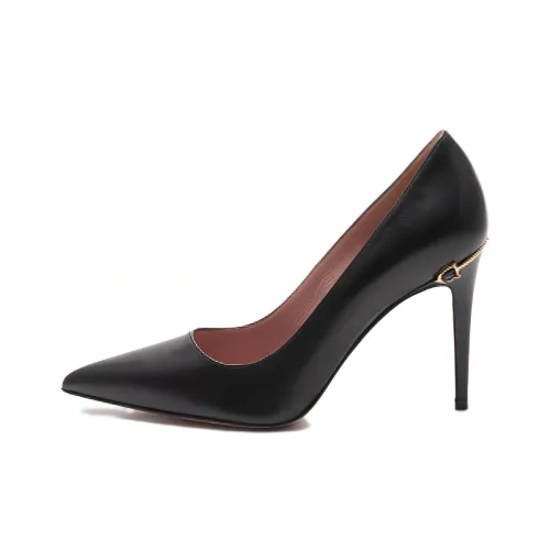 GUCCI Slim Heel High Heels 9.5cm Women's Black