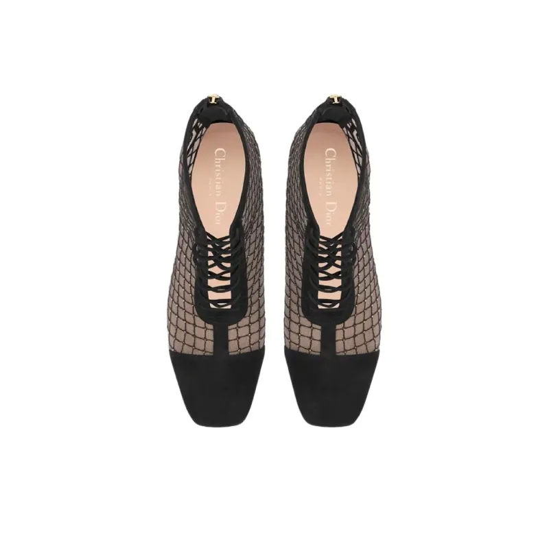 DIOR Naughtily D Ankle Boots 8cm Women's Black-3