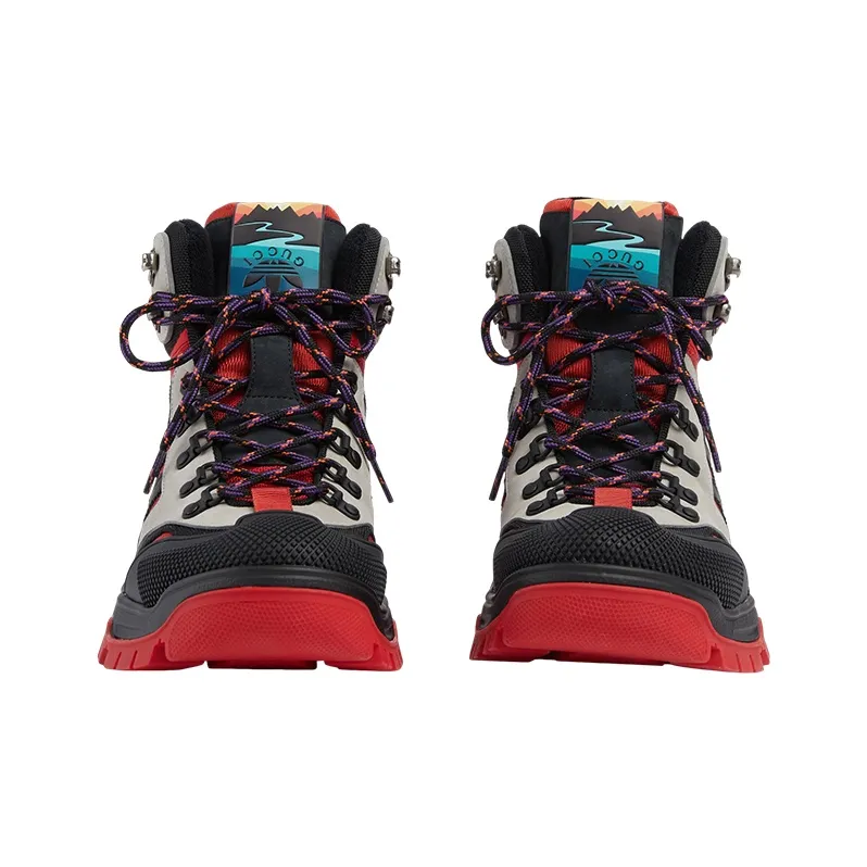 GUCCI Adidas X GUCCI Lace Up Boot 'Black Red'-2
