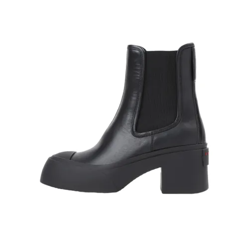 MARNI Short Chelsea Boots 6cm Women's Black