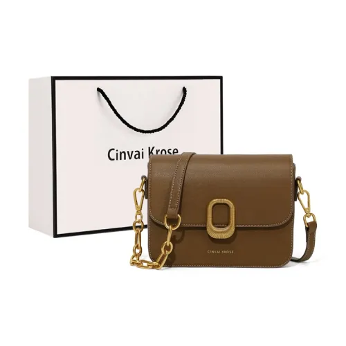 Simvay Clos Synthetic Leather Shoulder Bag Crossbody Bag Small Size Women's Brown/Coffee