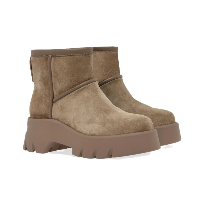 GIANVITO ROSSI Shearling-lined Suede Boots-2