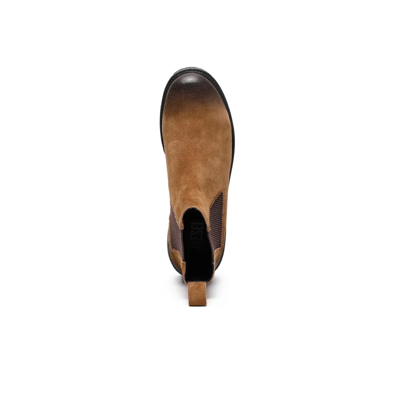 DIESEL Short Chelsea Boots Men's Brown-2