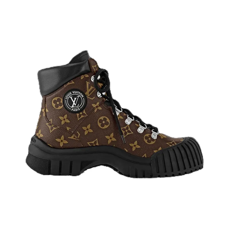 LOUIS VUITTON Ruby Ankle Boots Women's Brown-1
