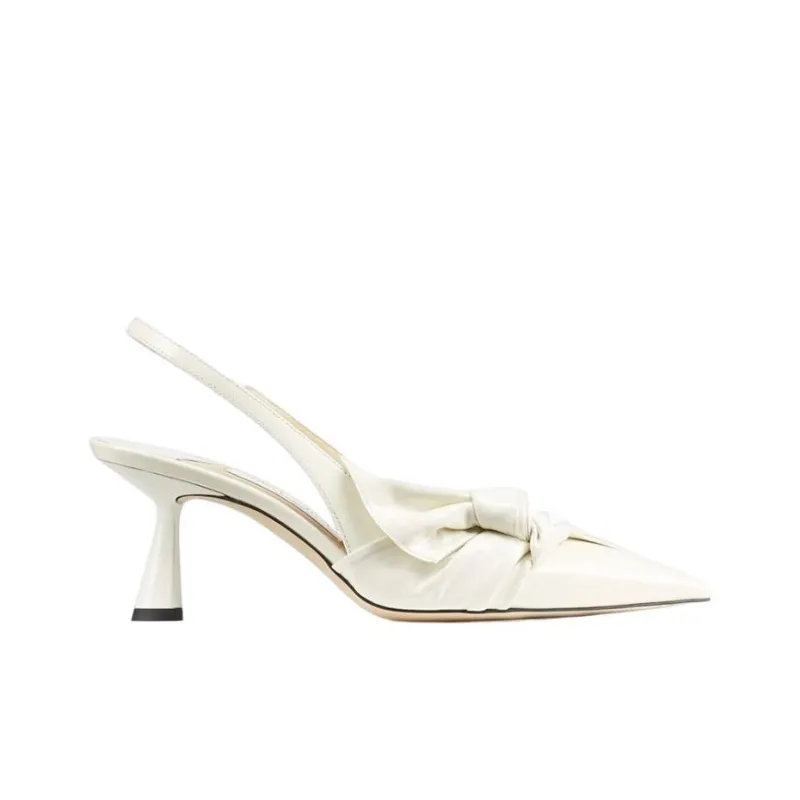 Jimmy Choo Elinor Slim Heel High Heels 6.5cm Women's White-1